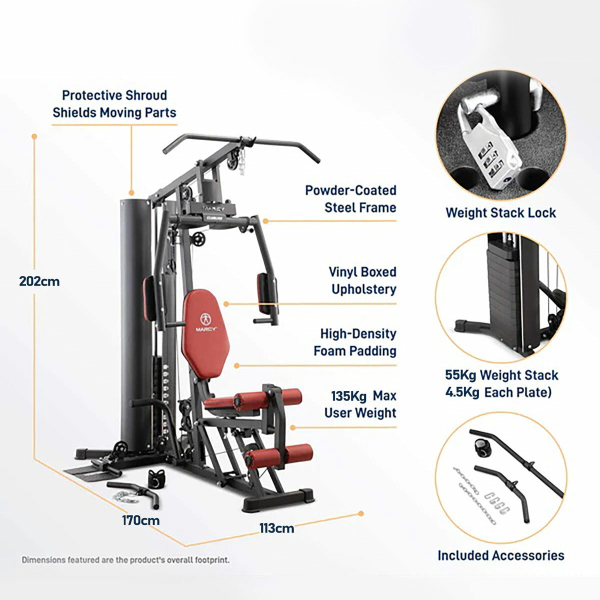 Marcy HG7000 Compact Leg Press Home Gym