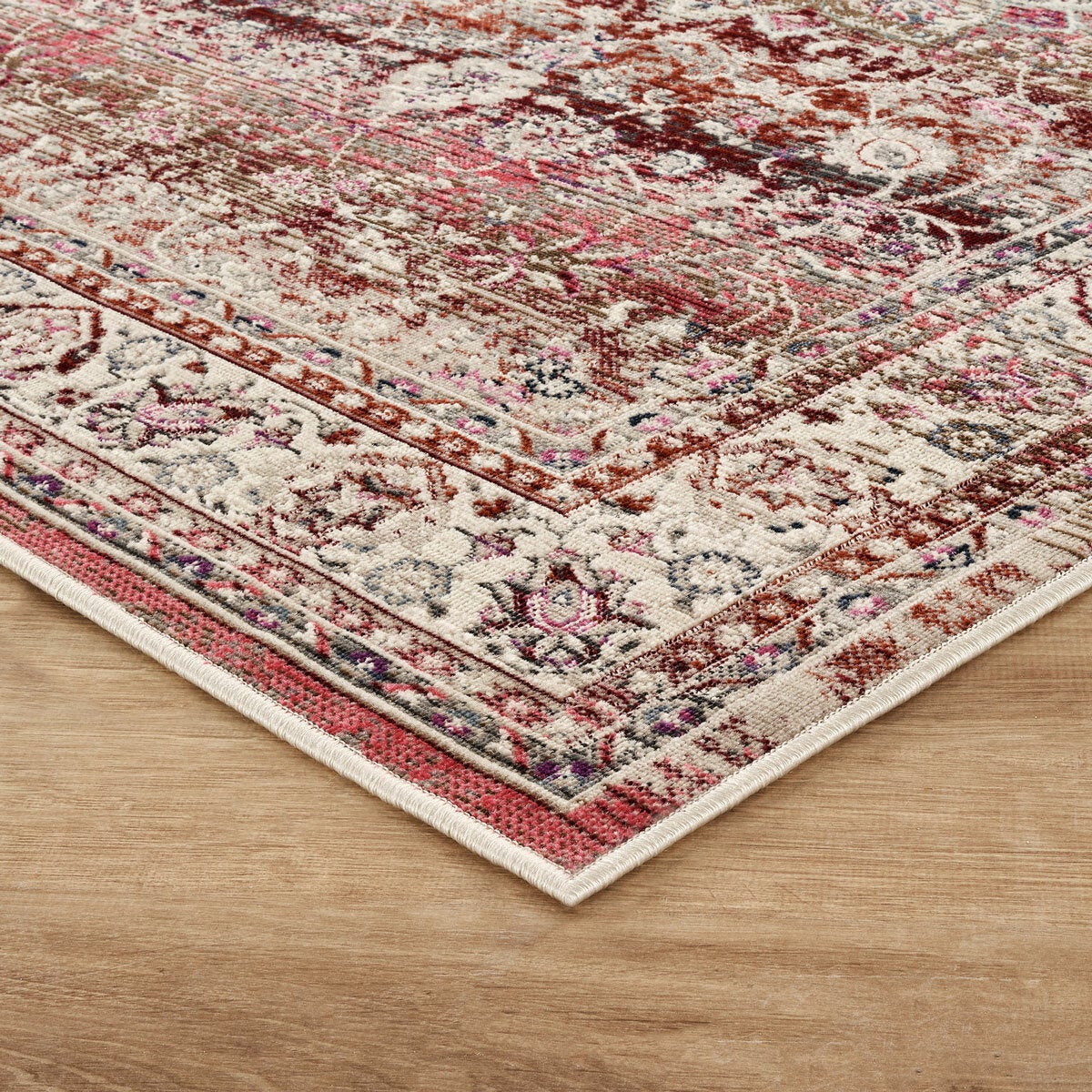 Concept Looms Vintage Kashan Red Rug, in 3 Sizes | Costco UK