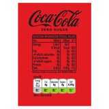 Nutritional information on red background