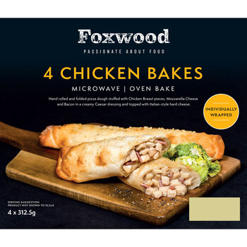 Foxwood Chicken Bakes, 4 x 312.5g