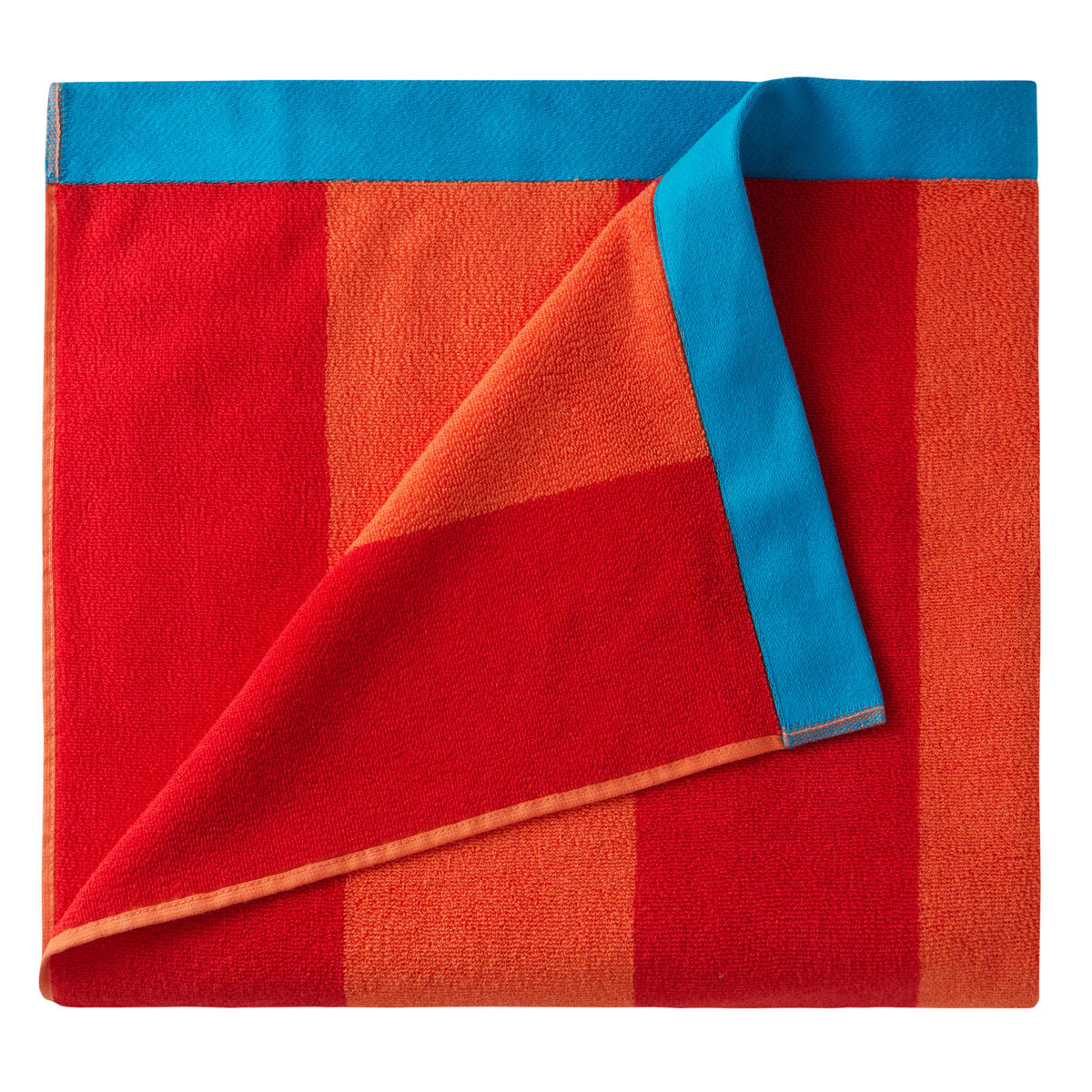 Colour Your Home Cabana Beach Towel 91 x 172 cm, Red