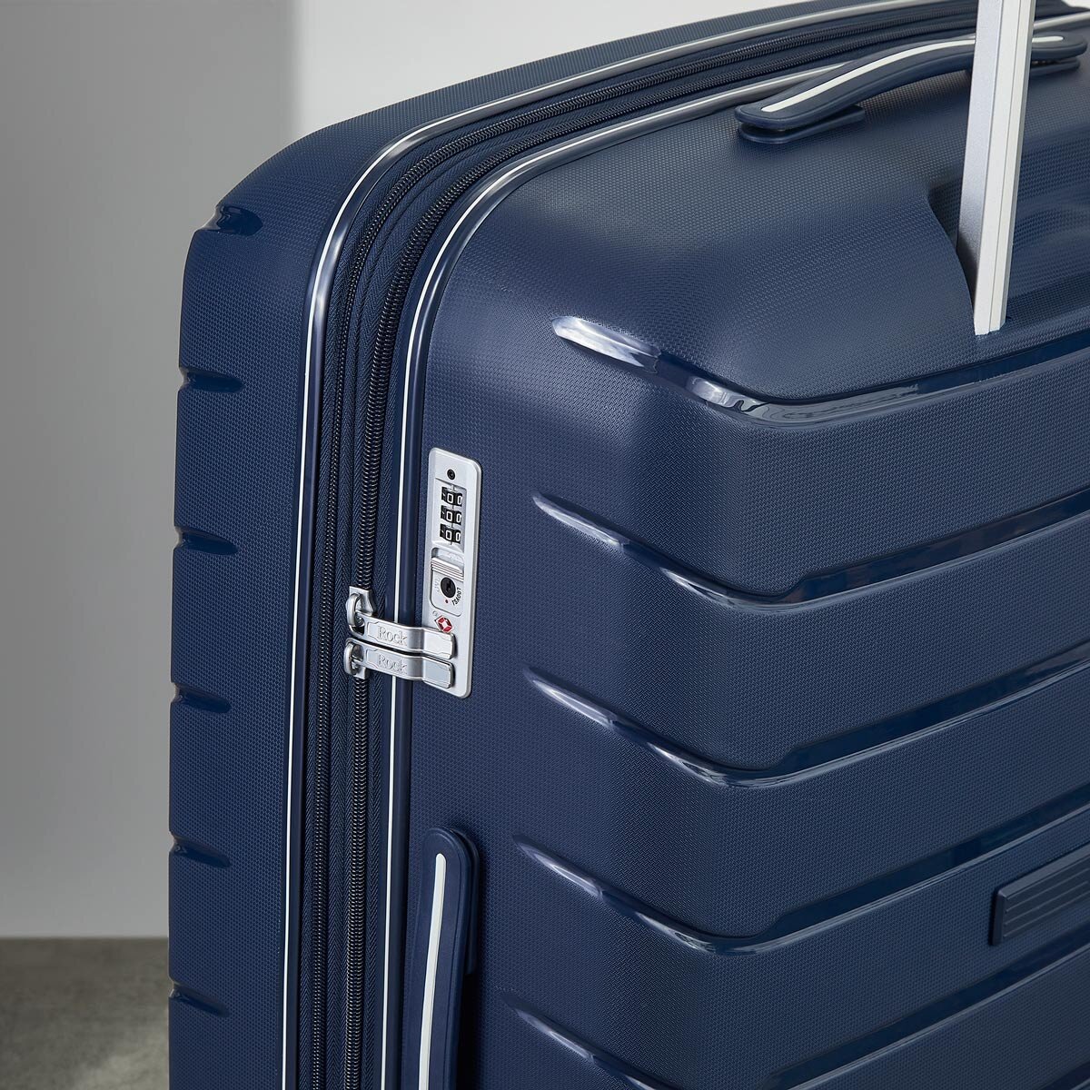 Rock Prime 3 Piece Hardside Luggage Set in Navy Costco UK
