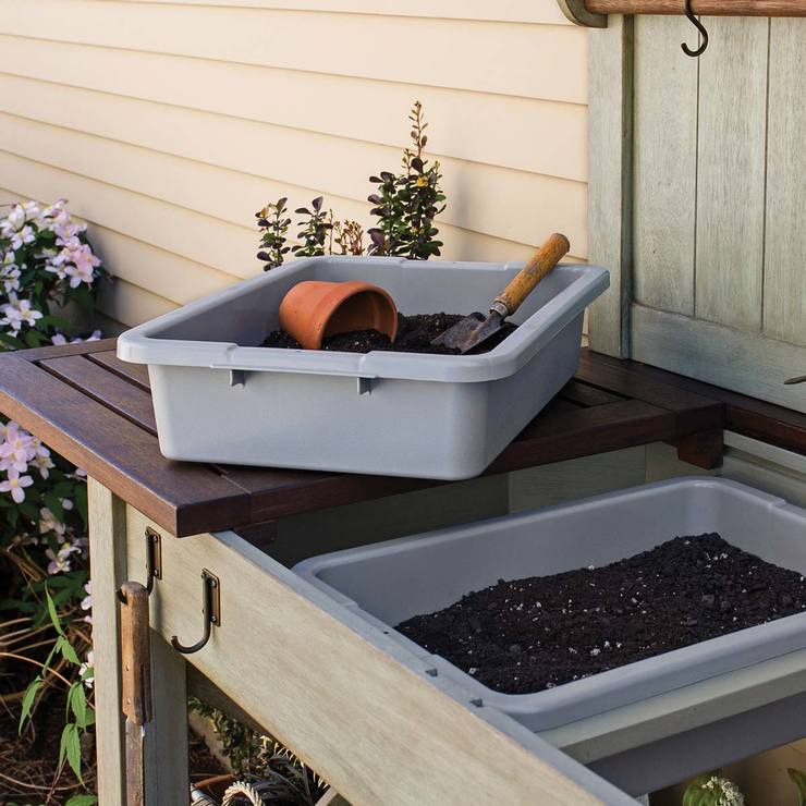 Pike and Main Outdoor 5ft 4" (163cm) Wooden Potting Bench Costco UK