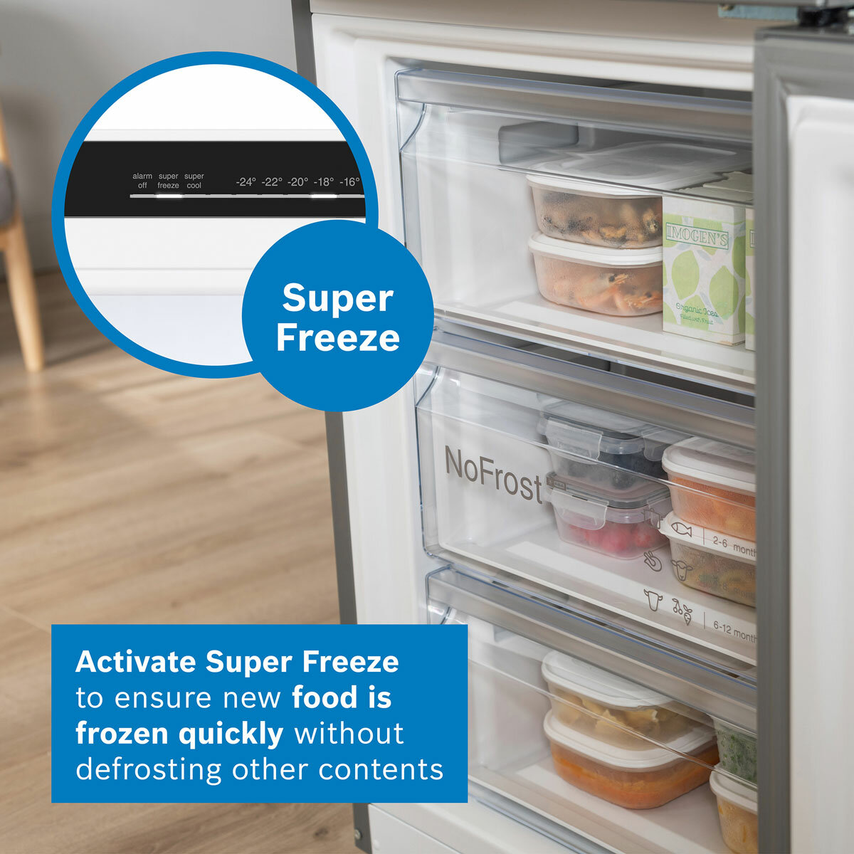 Bosch KGN39OCAFG Fridge Freezer, A Rated in Grey Bosch KGN39OCAFG Fridge Freezer, A Rated in Grey