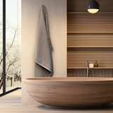 Mundo Textile Bath Sheet in Taupe, 100 x 160 cm