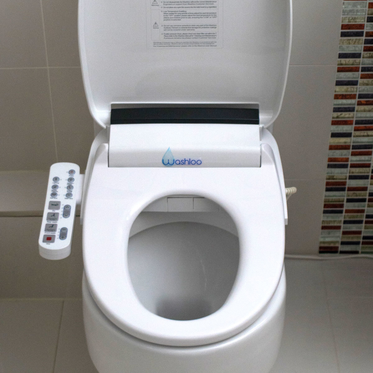 Washloo Omega Smart Electric Bidet Toilet Seat Costco UK