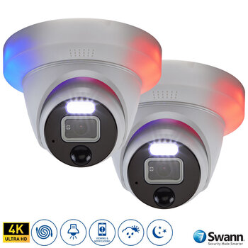 Swann Enforcer™ 4K Add-On Dome Camera x 2, SWPRO-4KDERPK2-EU