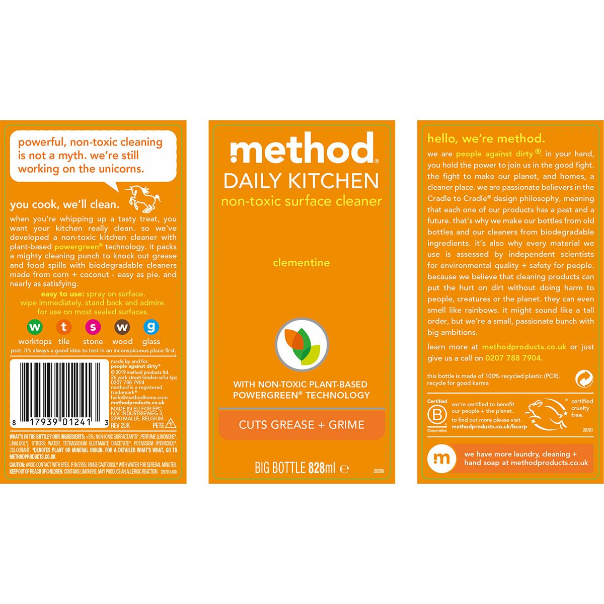 Method Mixed Pack Spray, 3 x 828ml