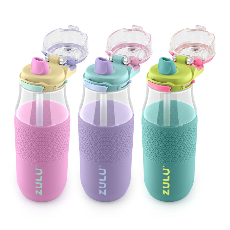 Zulu Tritan Water Bottle, 511ml, 3 Pack