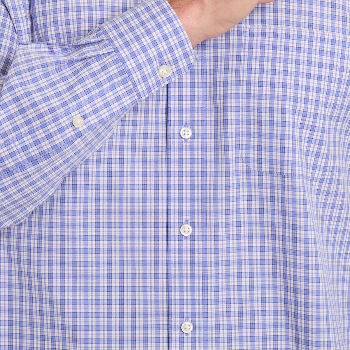 Kirkland Signature Men's Dress Shirt in Light Dark Blue