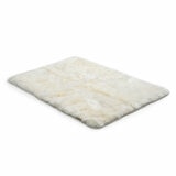 Bowron Sheepskin Area Rug 120 x 180cm in Ivory