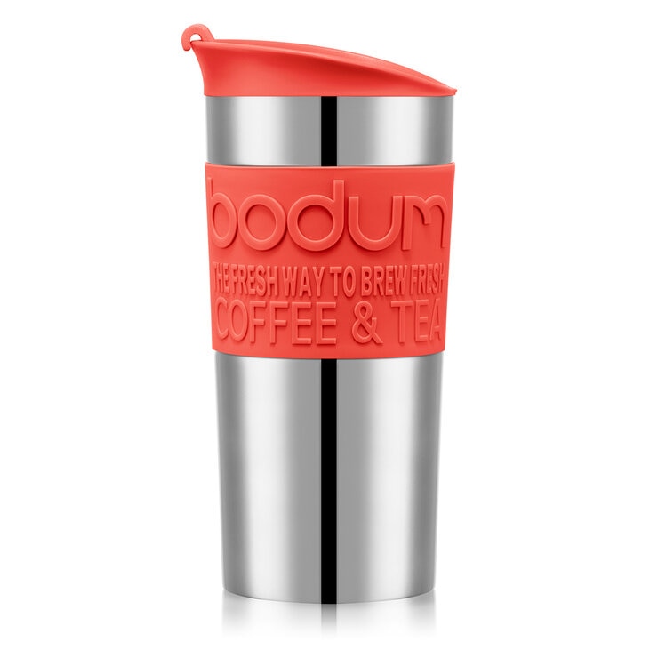 Bodum Stainless Steel Travel Mug (0.35L), 2 Pack in Two Colour Combinations
