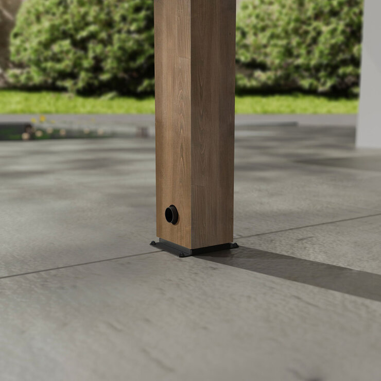 Palram Canopia Helsinki 9ft 10" x 28ft 3" (3m x 8.6m) Cedar Wood Patio Cover