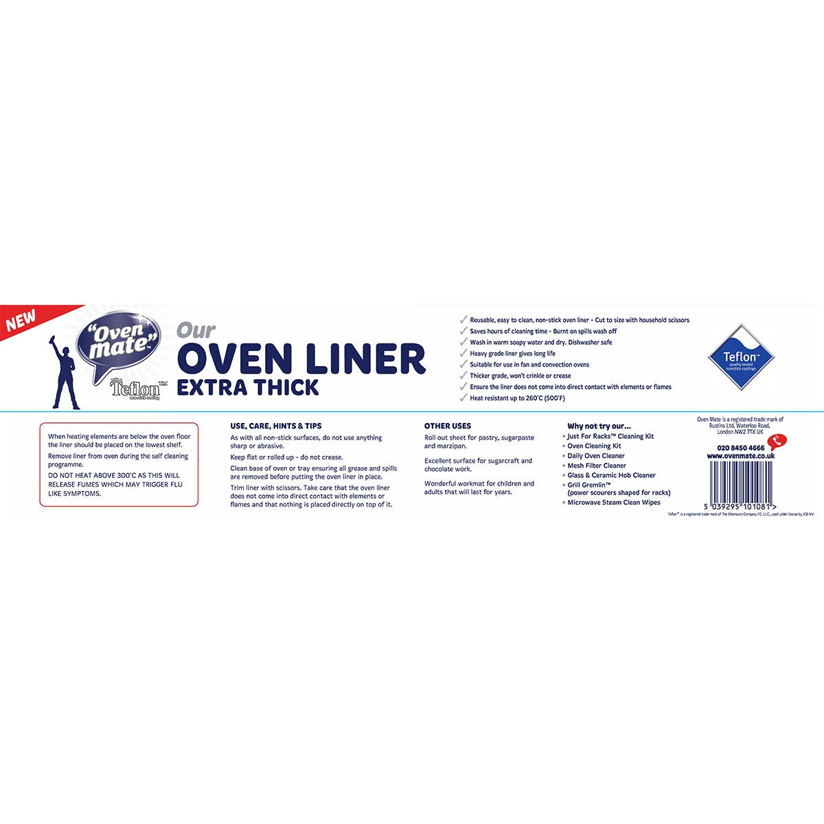Oven Mate Extra Thick Oven Liner, 2 Pack