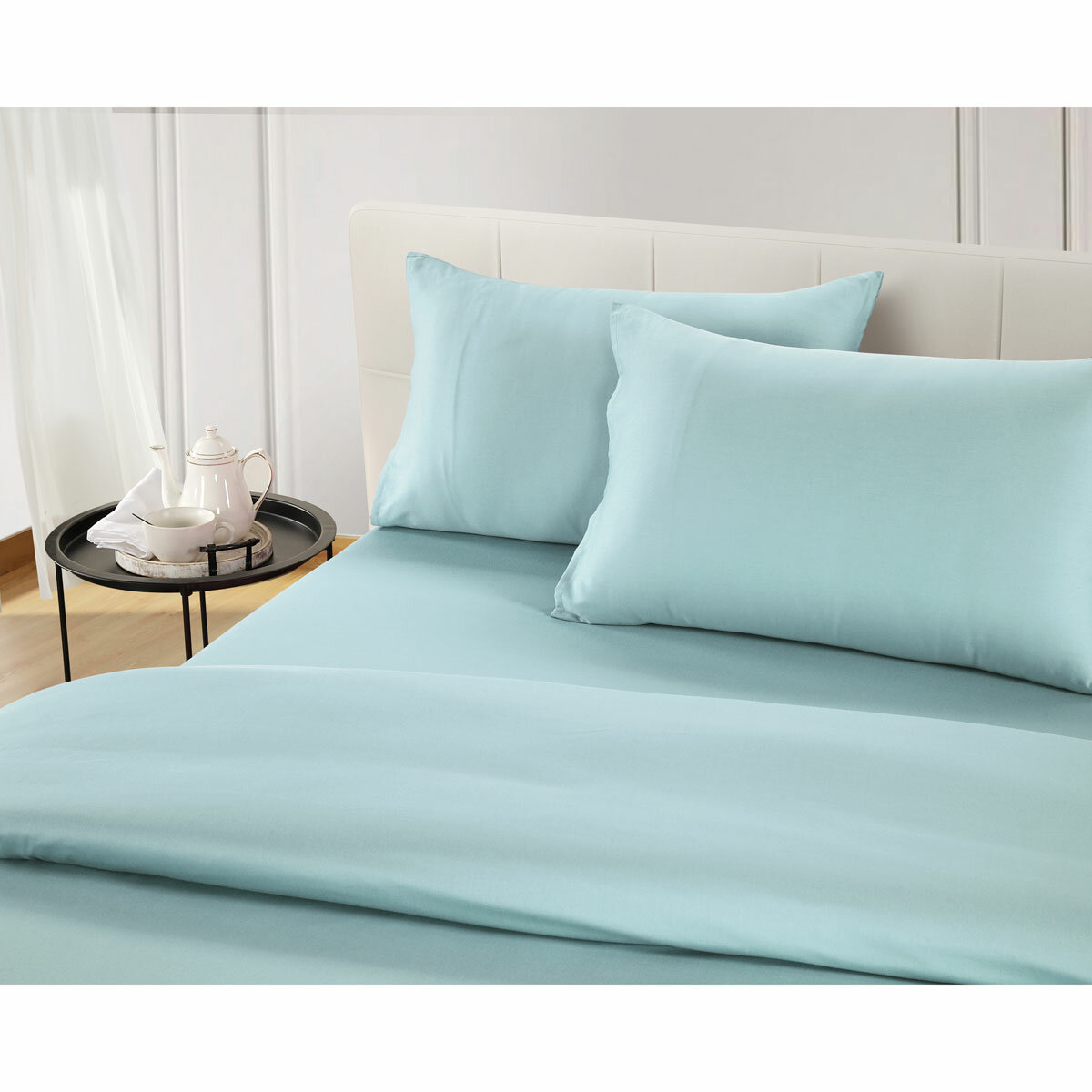 Welhome 500 Thread Count Lyocell Cotton Blend Duvet Set in 3 colours, Double
