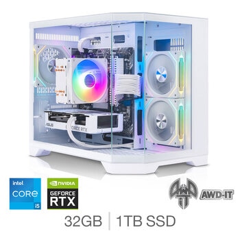 AWD-IT Blizzard 5Ti, Intel Core i5, 32GB RAM, 1TB SSD, NVIDIA GeForce RTX 5060 Ti, Gaming Desktop PC
