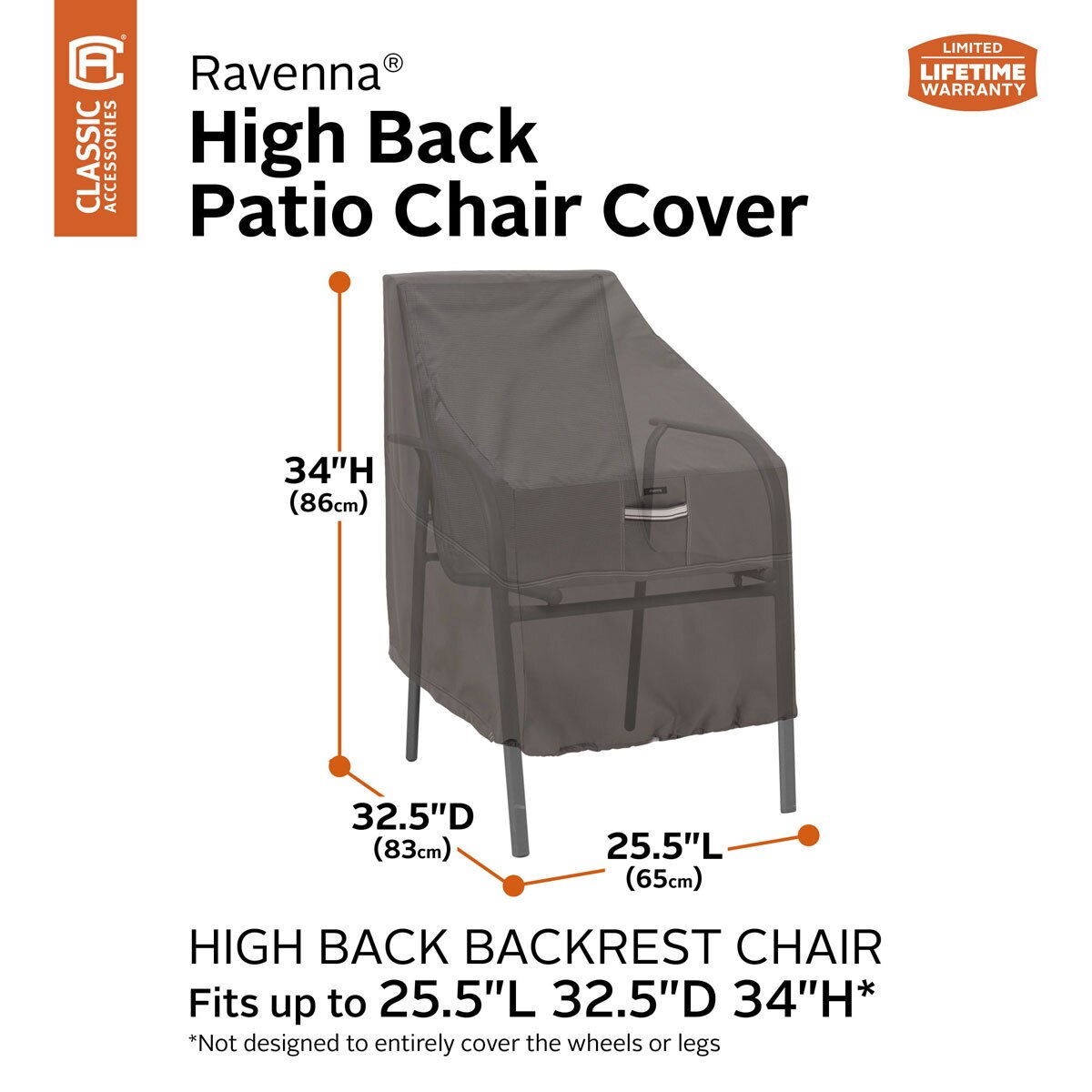 Classic Accessories Ravenna High Back Chair Cover Costco Uk