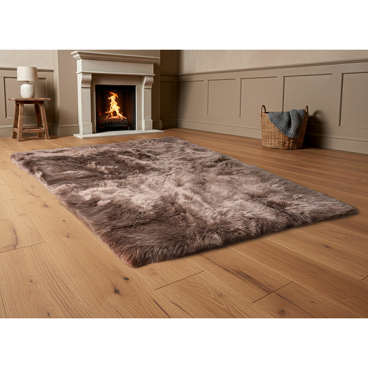 Bowron Sheepskin Area Rug 120 x 180cm in 5 Colours Bowron Sheepskin Area Rug 120 x 180cm in 5 Colours