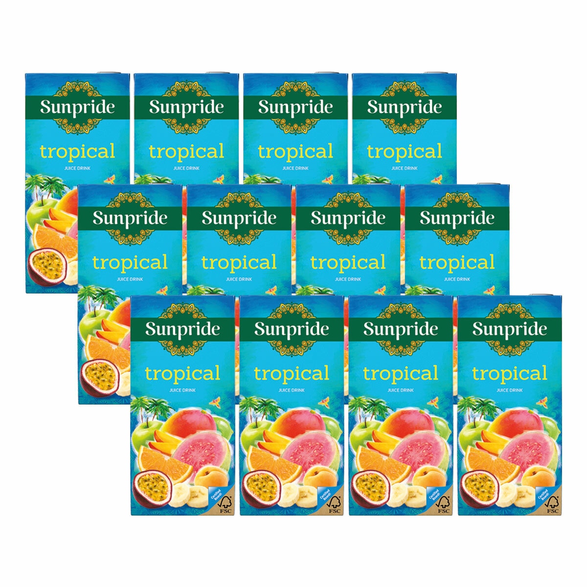 Sunpride Tropical Juice, 12 x 1L