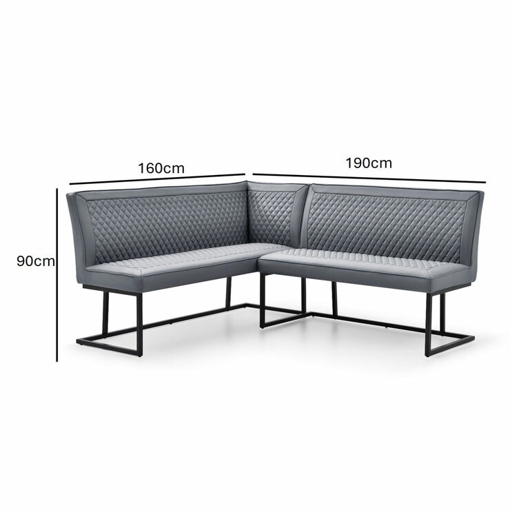 Corner bench with dimensions
