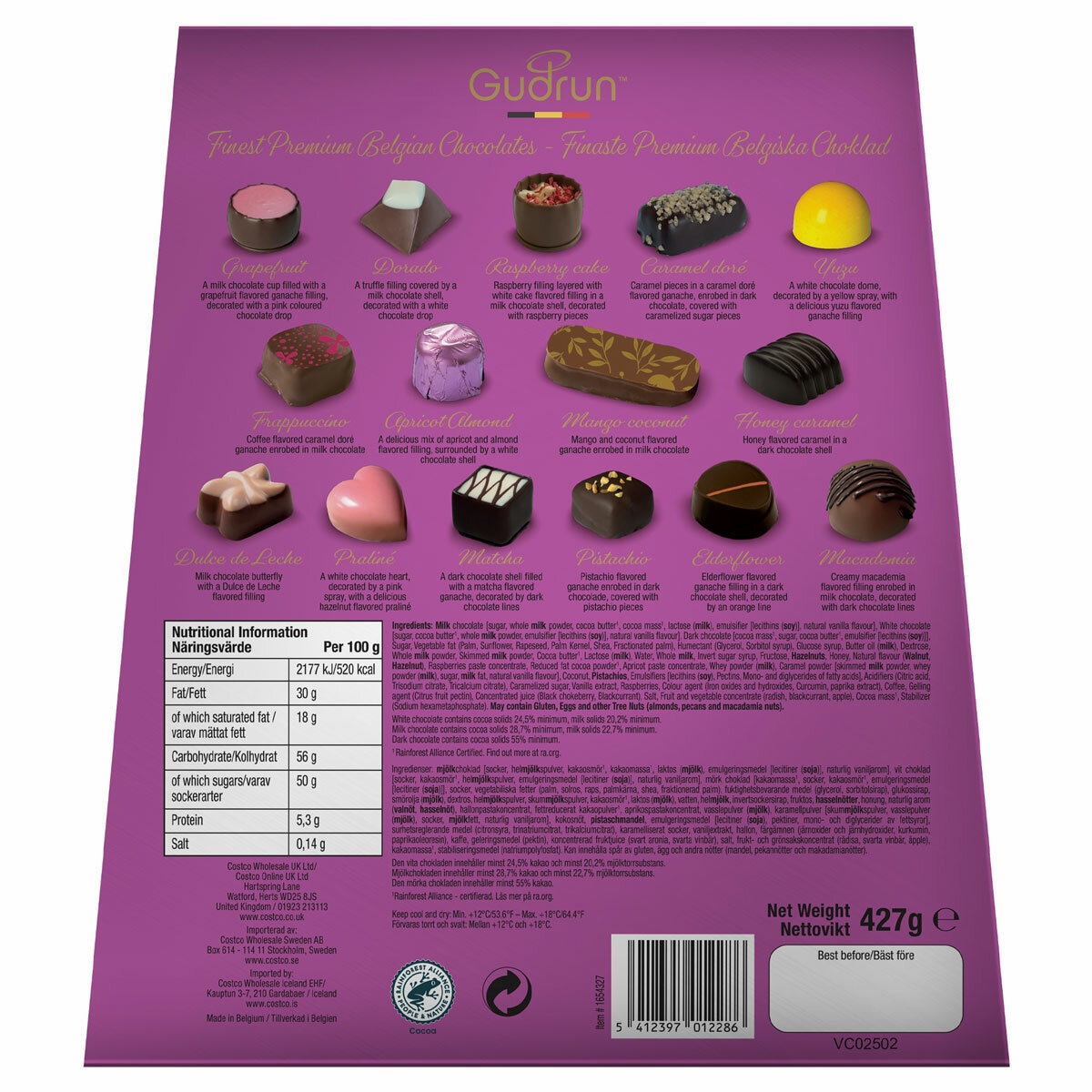 Ingredients information