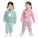 Pekkle 4 Piece Infant Set in Unicorns, 6 Months