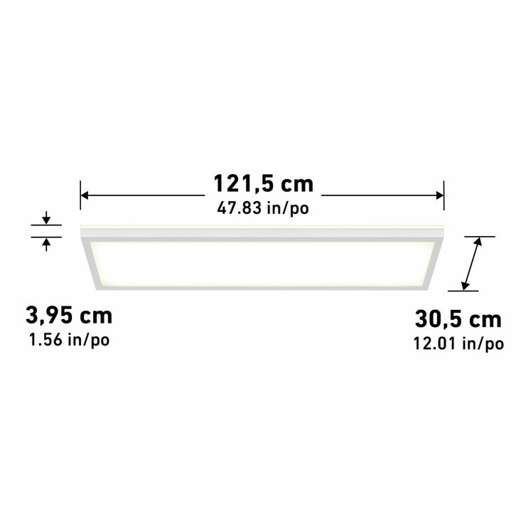 Artika Rayma LED Flat Panel Light with Backlight 121.4 x 30.5 cm Artika Rayma LED Flat Panel Light with Backlight 121.4 x 30.5 cm