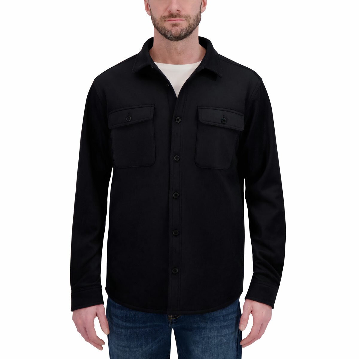 Kirkland Signature Men's Shirt Jacket in Black