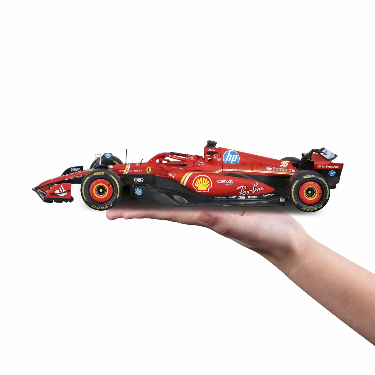 Maisto 1:18 Formula 1 Die Cast Vehicles - Ferrari SF-24 2024 Charles Leclerc