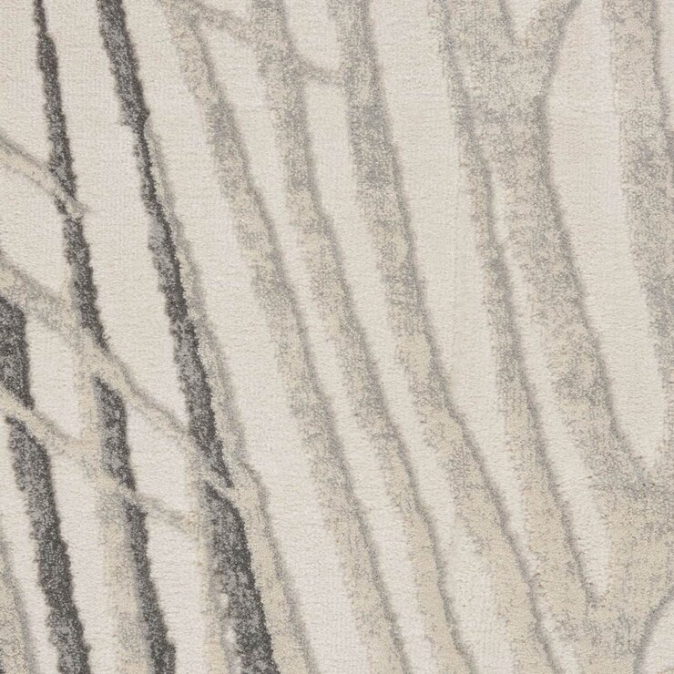 Rustic Textures Ivory & Grey Runner Rug