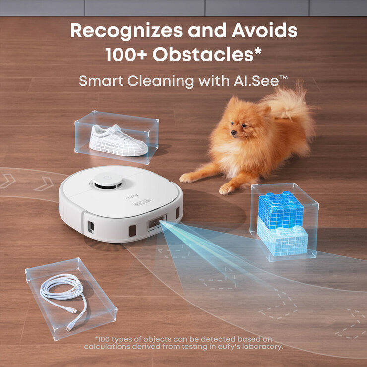 Lifestyle image of Eufy X10 Pro Omni Robot Vacuum & Mop, All-in-One Station with smart cleaning with AI.See