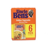 Uncle Ben's Golden Vegetable Microwave Rice, 6 x 250g