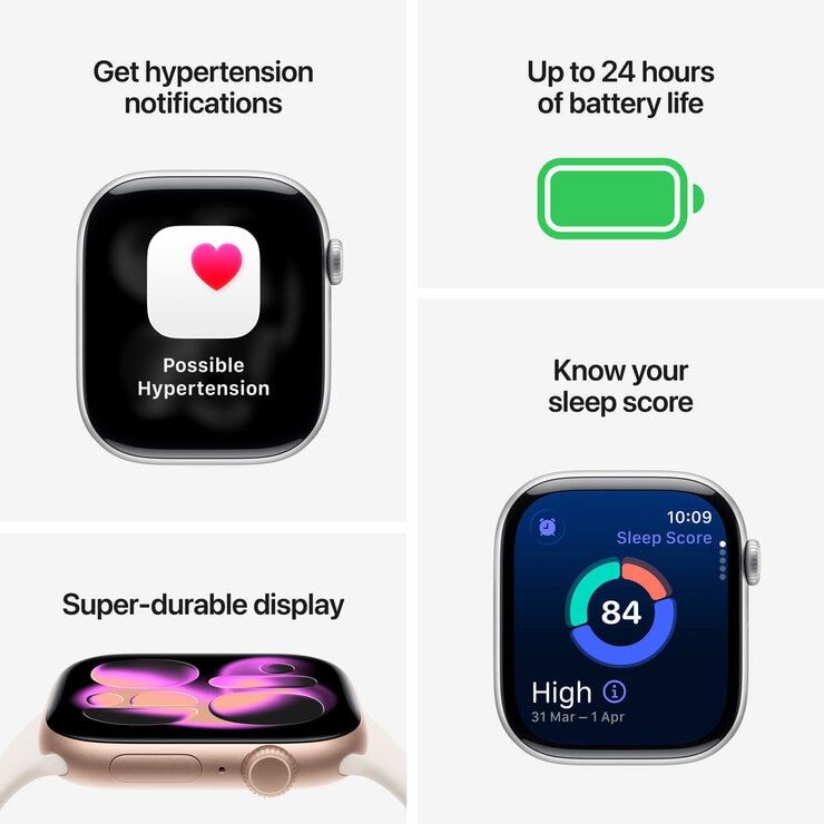 Buy Apple Watch Series 11 GPS, 42mm Jet Black Aluminium Case with Black Sport Band - S/M, MEQT4MP/A at costco.co.uk