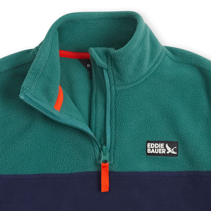 Eddie Bauer Youth Quest Pullover Fleece in Green