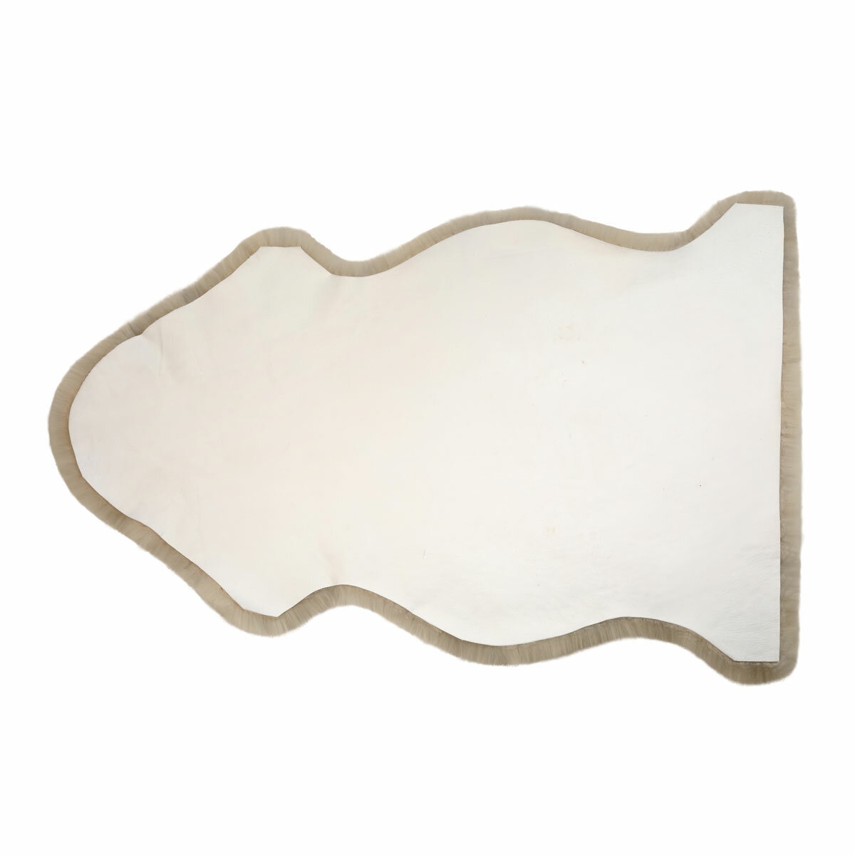 Windward Single Sheepskin Rug in Cream, 60 x 95 cm