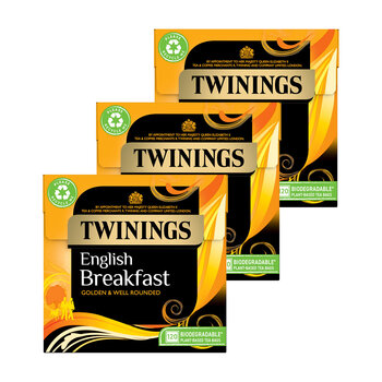 Twinings English Breakfast Tea Bags, 3 x 120 Pack