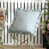 Millie Ruffle Striped Outdoor Cushion