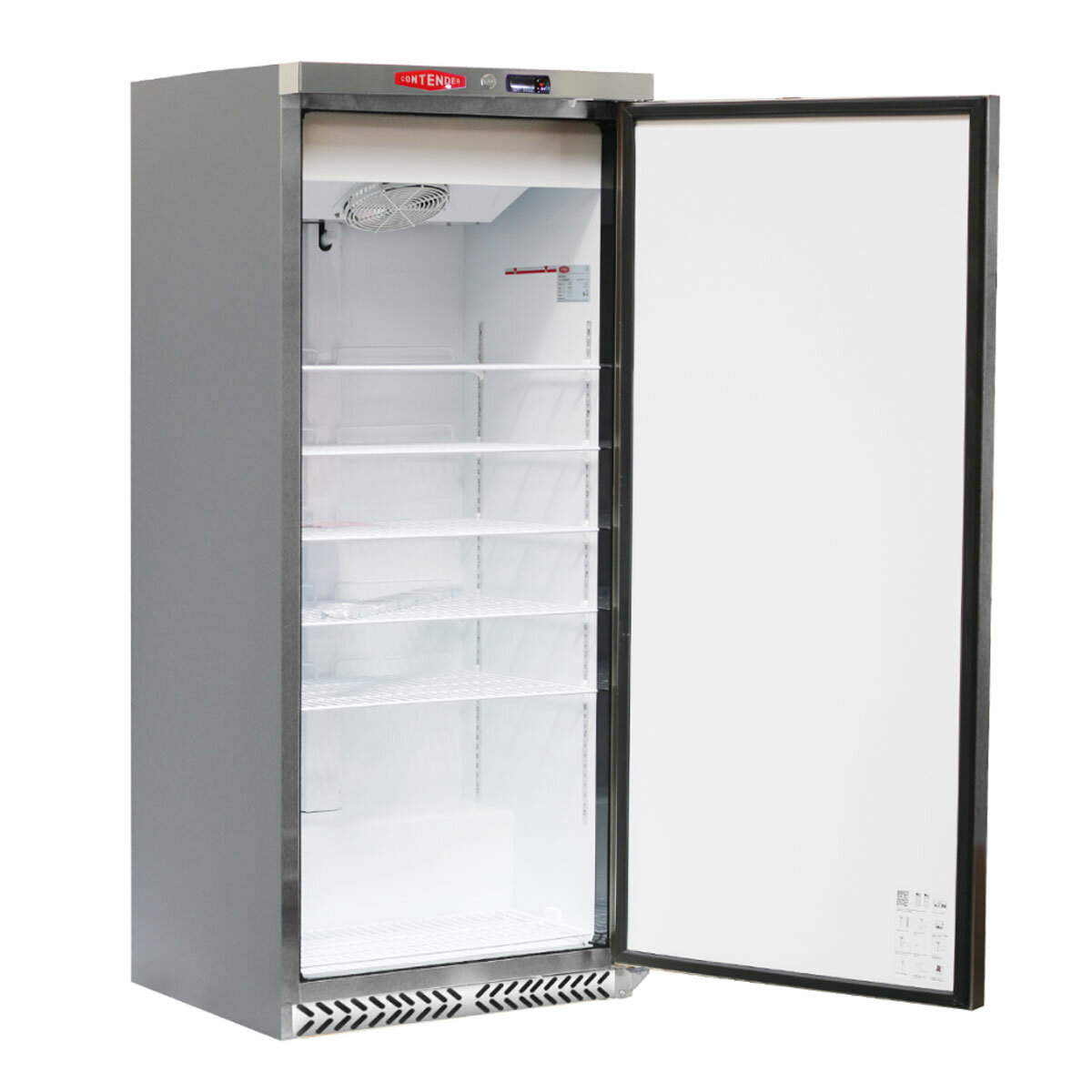 Contender FZU067 Commercial 600L Upright Freezer, D Rated in Stainless Steel