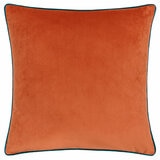 Furn Meridian Orange Velvet Feather Fill Cushion, 45 x 45 cm