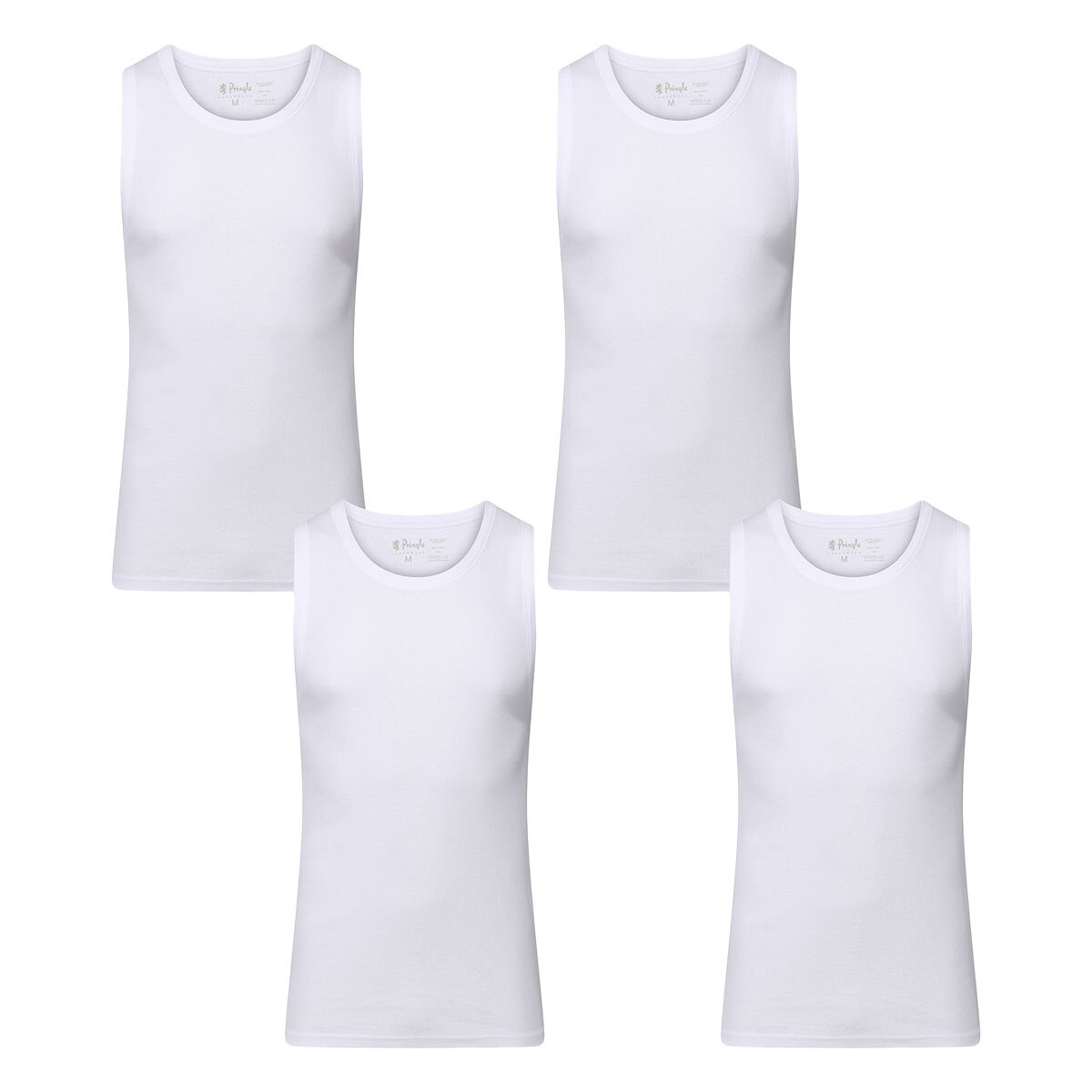 Men's Vests & Tank Tops, Plain, White & Ribbed Vests