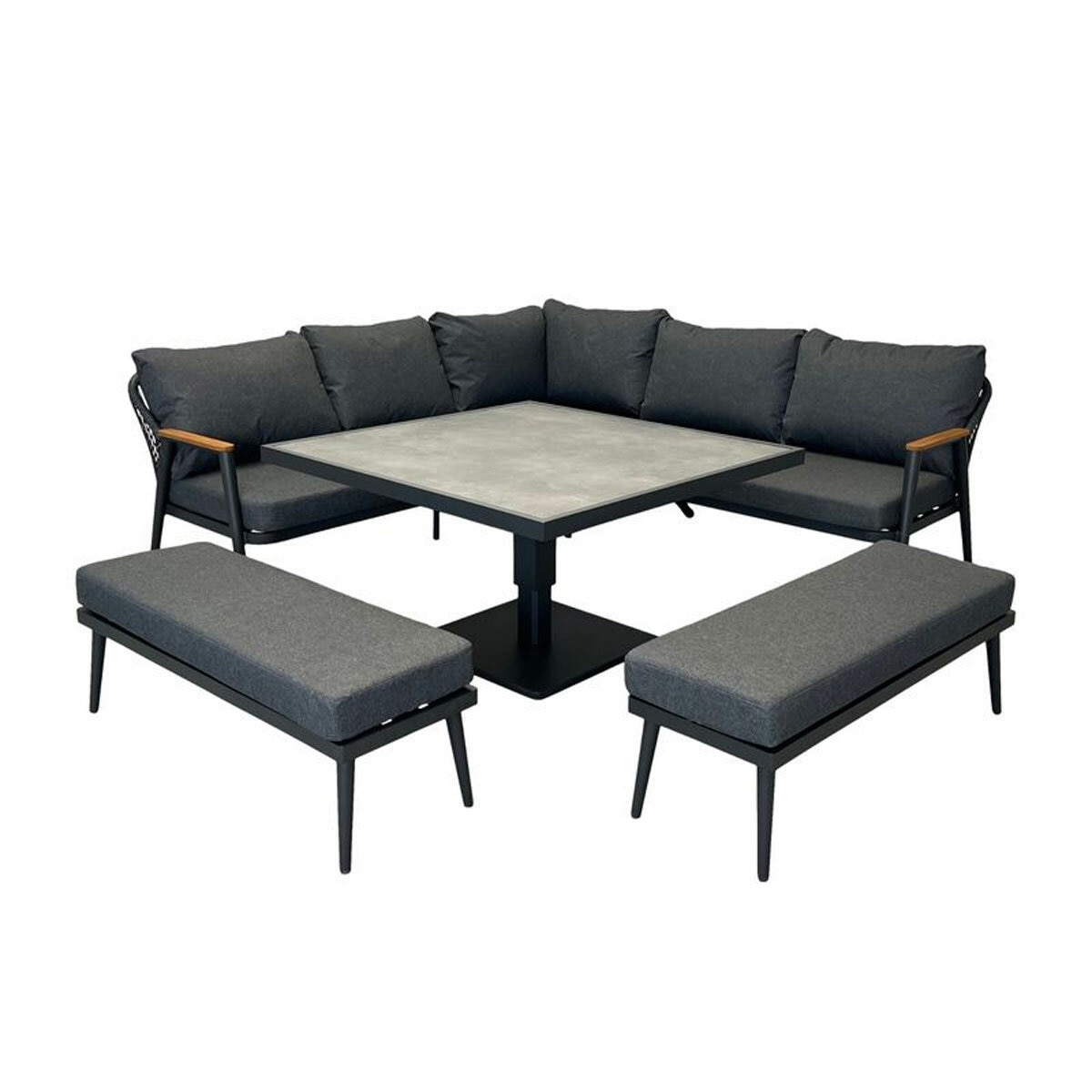 Bramblecrest Antibes 4 Piece Deep Seating Corner Patio Set