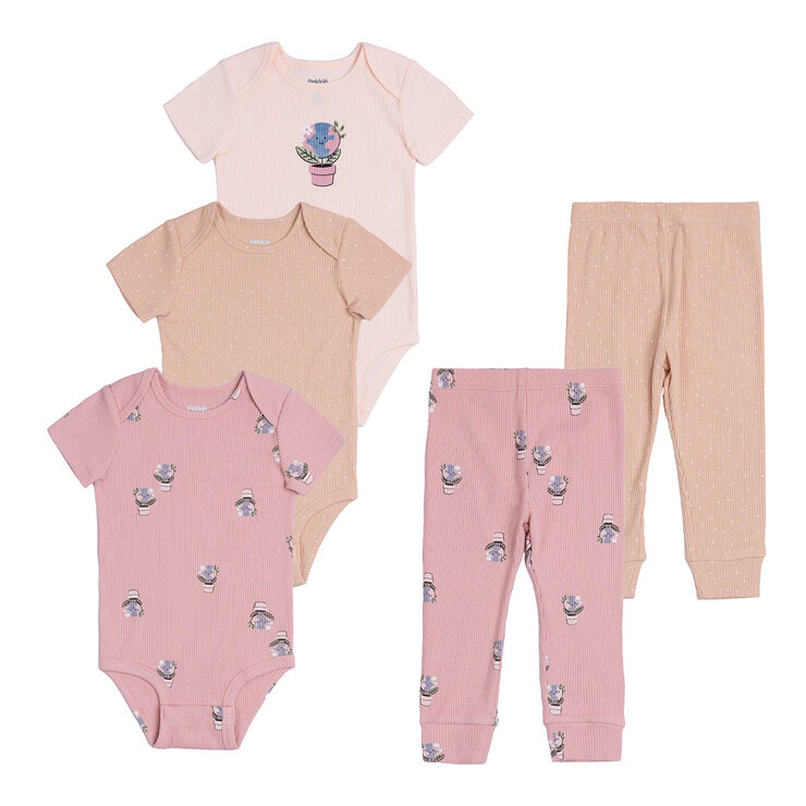 Pekkle 5 Piece Starter Set in Pink