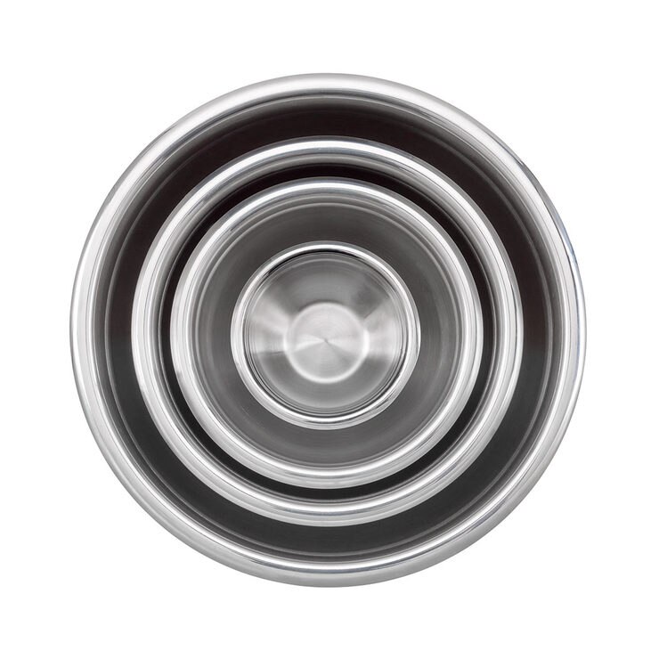 Kirkland Signature Stainless Steel Mixing Bowls, 5 Piece Set with Lids