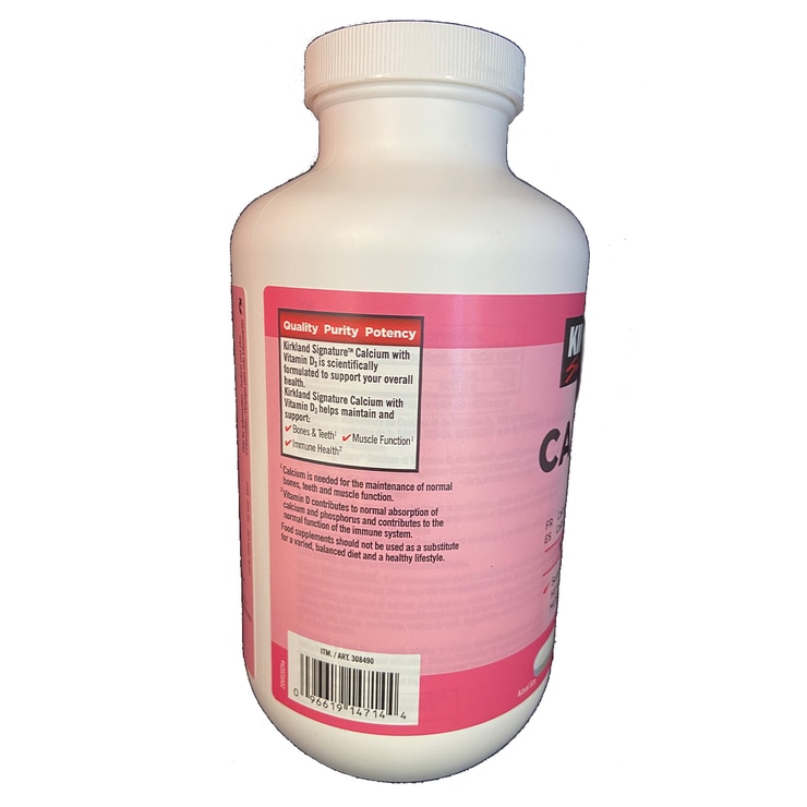 Kirkland Signature Calcium & Vitamin D3, 600ct Costco UK