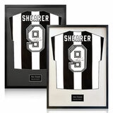 Alan Shearer Signed Framed Newcastle Football Shirt in 2 Options: White or Black Alan Shearer Signed Framed Newcastle Football Shirt in 2 Options: White or Black