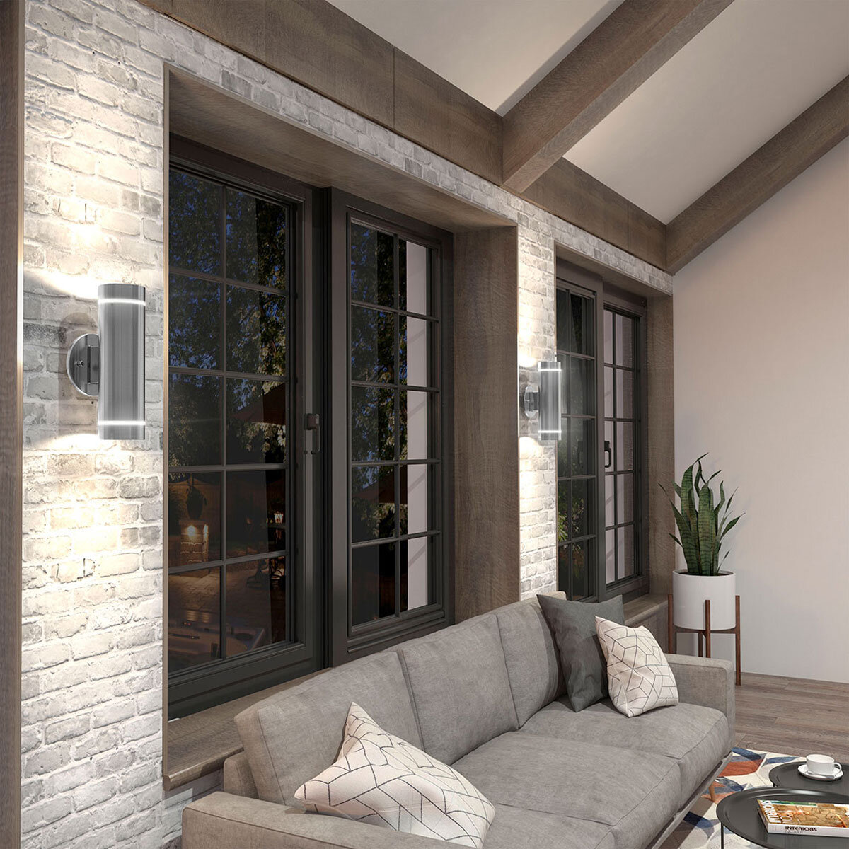 Artika C7 Outdoor/Indoor Wall Light in Stainless Steel