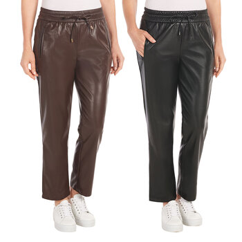 Hilary Radley Faux Leather Pant in 2 Colours & 4 Sizes