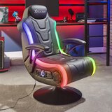 X Rocker Gaming Chair in Room with Lights
