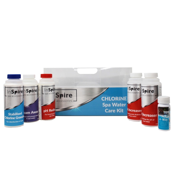 InSpire Premium Chlorine Spa Chemical Starter Kit Costco UK
