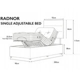 Highgrove Radnor Grey Fabric Electric Adjustable Bed Frame with 1000 Spring Count Long Single Mattress in 2 Firmness Ratings Highgrove Radnor Grey Fabric Electric Adjustable Bed Frame with 1000 Spring Count Long Single Mattress in 2 Firmness Ratings